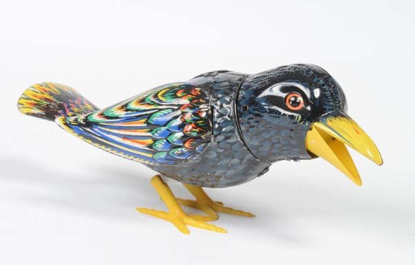 Koehler: Koehler, Raven, W.-Germany, tin, clockwork ok, min. paint d. because of function, 1 claw abrupt, otherwise good condition 1-2