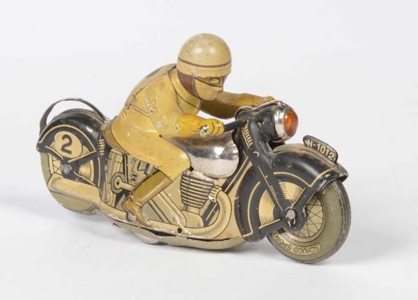 Schuco: Schuco, Sport Motorbike, Germany pw, tin, clockwork ok, paint d., C 2-