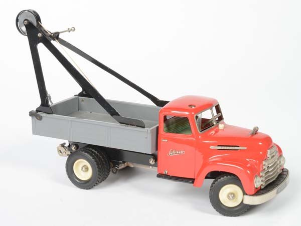 Schuco: Schuco, Breakdown Truck, W.-Germany, mixed construction, several points with paint chipped off, otherwise good, C 2+