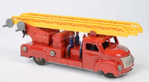 Guenthermann: Guenthermann, Fire Engine, W.-Germany, tin, clockwork ok, min. paint d., C 2