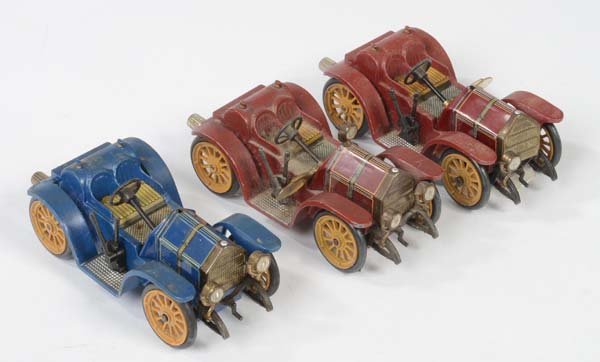 Schuco: Schuco, 3x Micro Racer, W.-Germany, diecast, clockwork ok, dusty, 2x headlights missing, 1x windscreen missing, C 2-