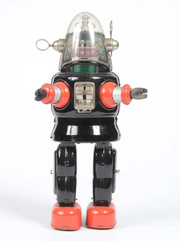 TM: TM, Robby the Robot, Japan, tin, bat. drive defective, C 2