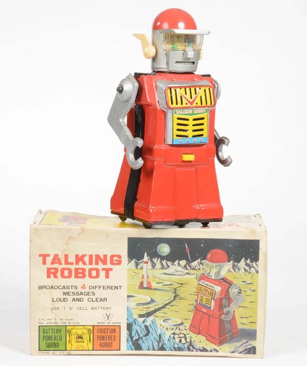 Yone: Yone, Talking Robot, Japan, tin, function defective, box C 1-, visually C 1-