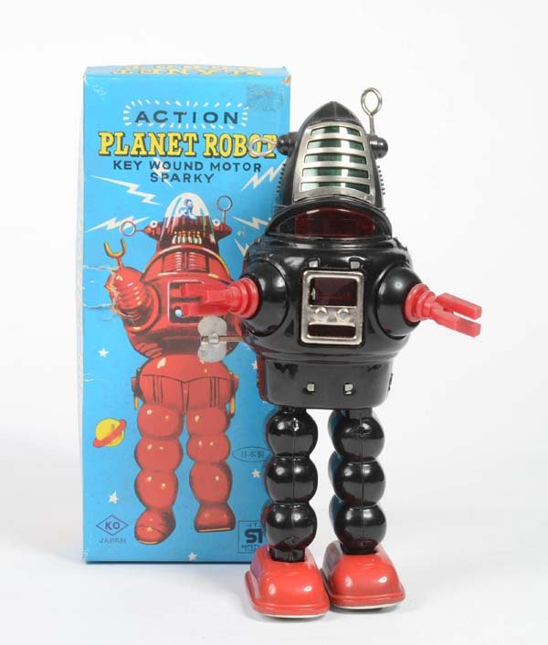 KO: KO, Planet Robot, Japan, tin, clockwork ok, box C 1-2, C 1