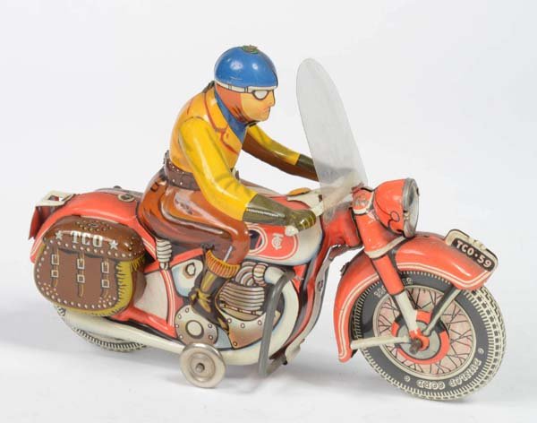 Tipp&Co: Tipp&Co, Motorcycle, tin, clockwork ok, min. paint d., C 2