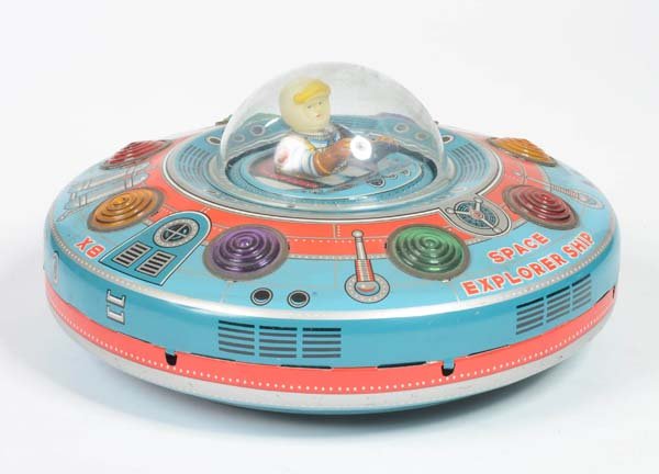 TM: TM, Space Explorer Ship, Japan, tin, bat. drive ok, C 2+