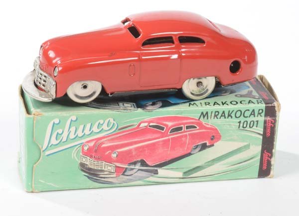 Schuco: Schuco, Miraco Car 1001, US Z. Germany, tin, clockwork ok, box C 2, C 1-