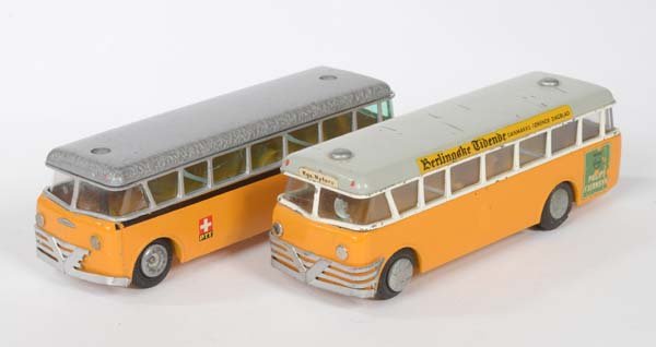 Tekno: Tekno, 2 Buses, Denmark, diecast, paint d., C 3- / 3+