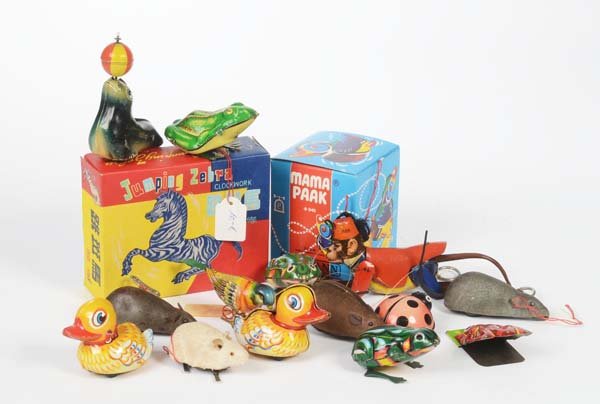 Lehmann: Lehmann, Schuco a.o., Bundle Animals, tin, function ok, C 1/3+