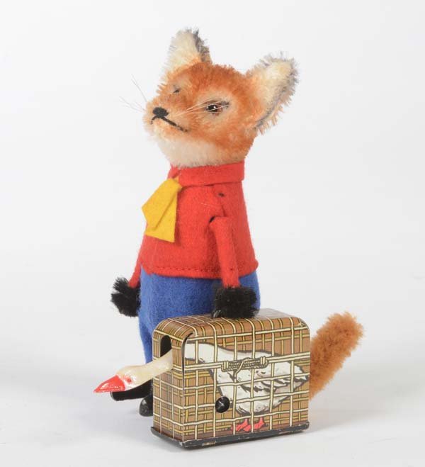 "Schuco: Schuco, "Fox with Goose", W.-Germany, clockwork ok, C 1