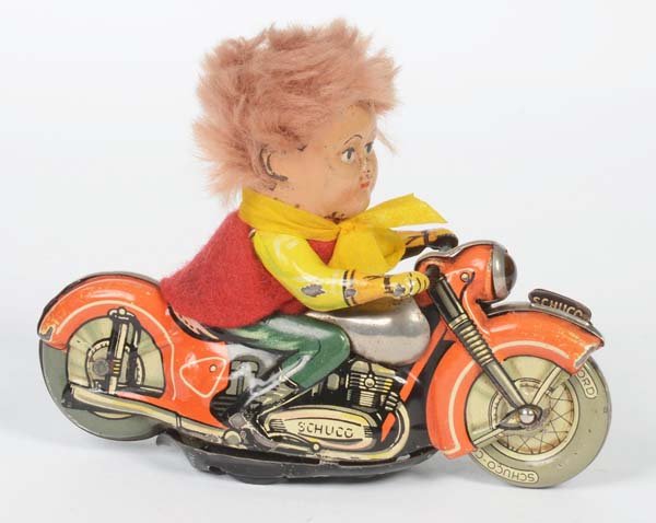 Schuco: Schuco, Mirako Peter 1013, W.-Germany, clockwork ok, paint defect on base plate, C 2-3