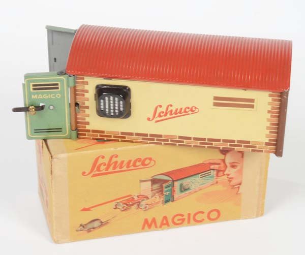 Schuco: Schuco, Magico Garage 500, US Z. Germany, tin, min. paint d., box C 1-, C 1
