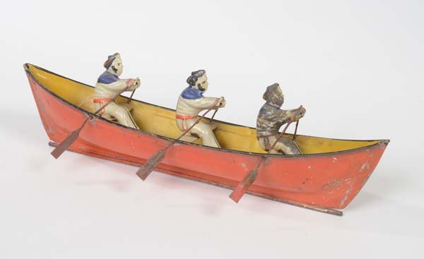 Guenthermann: Guenthermann, Rowing Boat, Germany pw, tin, paint d. due to age, 1920, C 1-2