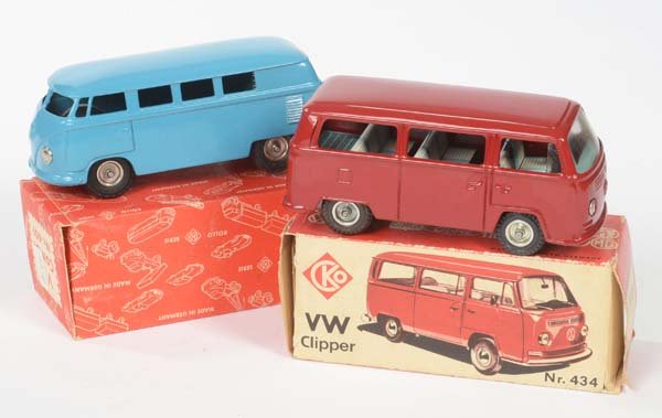 Kellermann: Kellermann, 2 VW Buses, W.-Germany, tin, friction ok, box C 2+/2-, C 1/1-