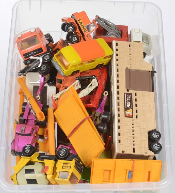 Matchbox: Matchbox, Bundle Model Cars, England, plastic, diecast, part, min. paint d., treasure trove, part. not complete, mixed condition