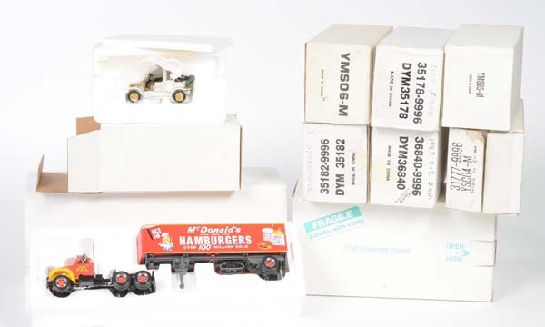 Dinky: 8 Model Cars+Chevrolet Impula (23cm), 1:43, box C 1, C 1