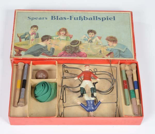 Game: Spears Spiel, Soccer Blow Game, Germany pw, box C 2, C 2+