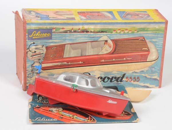 Schuco: Schuco, 2 Boats, W.-Germany, plastic, box C 3+ / 4, C 2+ / 3+