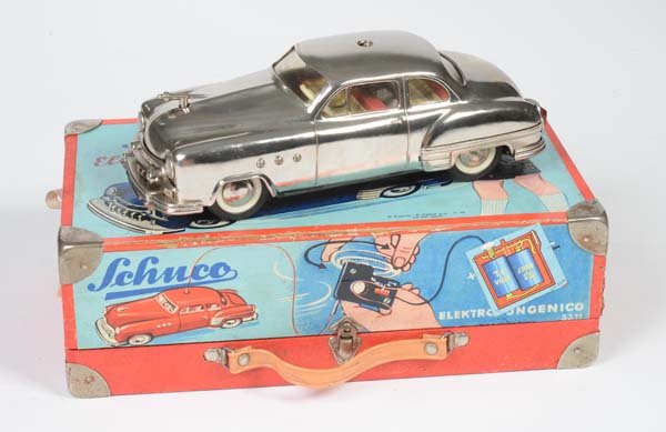 Schuco: Schuco, Ingenico Electric (nickel-plated), US Z. Germany, tin, function not checked, box C 2, with instruction + accessories, C 1-2