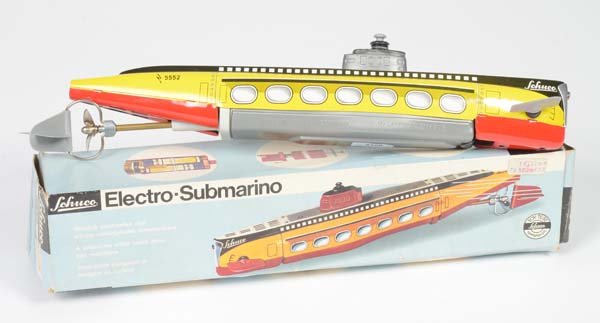 Schuco: Schuco, Electro Submarino, W.-Germany, tin, plastic, function not checked, box C 2+, C 1-
