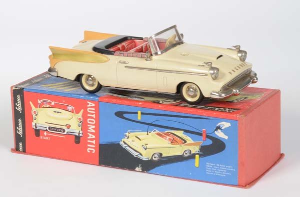 Schuco: Schuco, Synchromatic, W.-Germany, tin, function ok, box C 1-, furnishings min. bleached out, otherwise very good