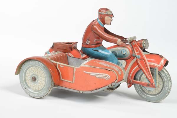 Tipp&Co: Tipp&Co, Motorcycle with Sidecar, min. paint d., C 2