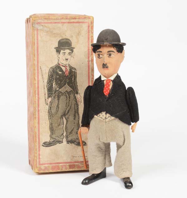 Schuco: Schuco, Charly Chaplin, Germany pw, mixed construction, clockwork ok, box C 2, C 2+