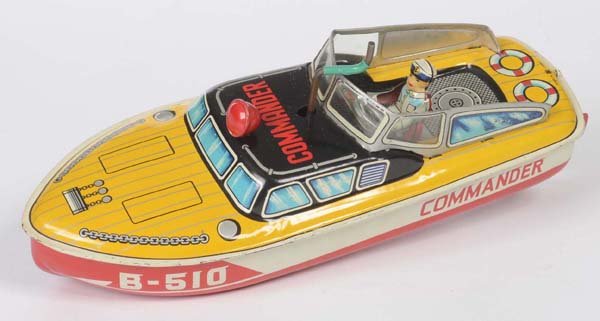 Bandai: Bandai, Racing boat, Japan, tin, drive ok., C 2+,