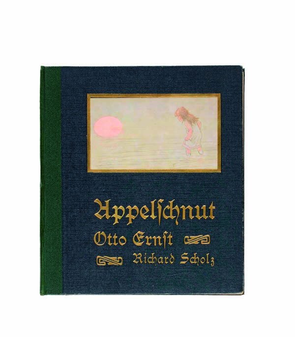 Appelschnut- Neues und Altes von ihren Taten,: Otto Ernst, 1906, Verlag L. Staackmann Leipzig, orig. Pappband, Titeldruck in Goldpraegung, farbig illustriert von Richard Scholz, stockfleckig, Kanten bestossen, Buchstock leicht gelockert, sonst seh