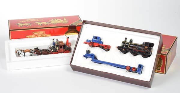 Matchbox: 2 x "Models of Yesterday" (1820 + 1929), from the 90s, diecast, box C 1, very good condition