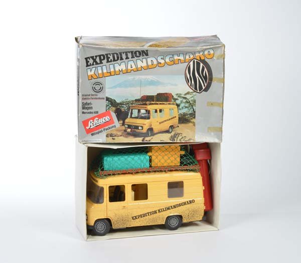 Schuco: Schuco, Mercedes 408 Safari, W.-Germany, plastic, drive not checked, box C 2-3, C 1-