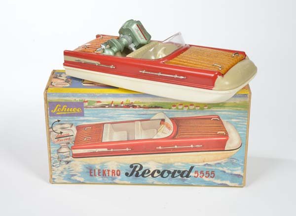 Schuco: Schuco, Electro Record 5555, W.-Germany, mixed construction, bat. drive not checked, box C 2, small scratches, C 1-2