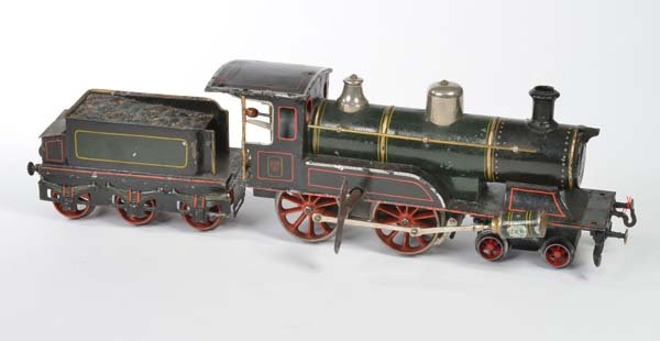 Bing: Bing, Loco, Germ.pw, cw defective, paint d., lamps missing