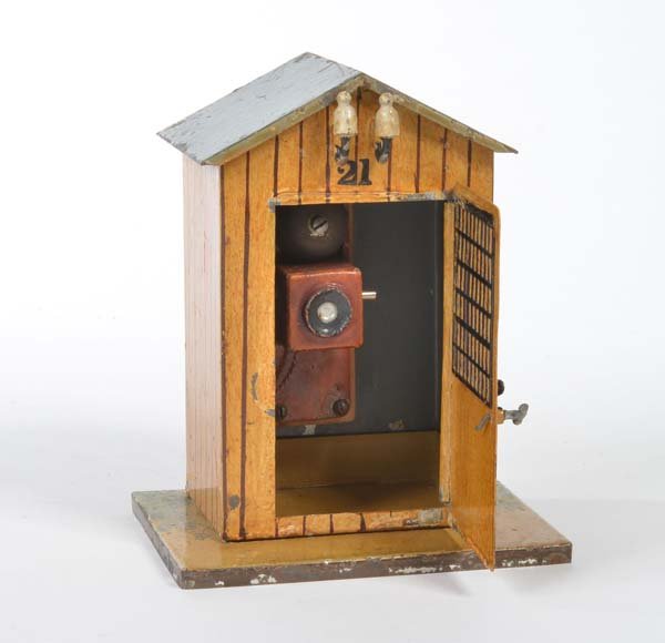 Marklin: Marklin, Phone Box, Germ.pw, paint d., good original condition