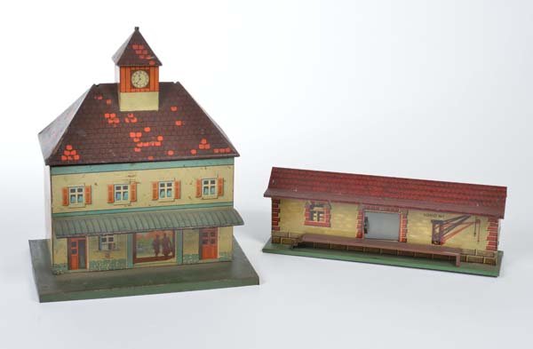 Bing: Bing, Station and Freight Shed, Germany pw, tin, min. paint d., C 2/ 2-