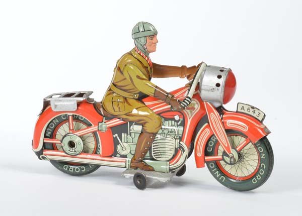 Arnold: Arnold, Motorcycle A 643, US Z.Germany, tin, min, paint d., C 1-