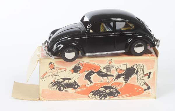 Arnold: Arnold, VW Split Window, W.-Germany, plastic, bottom out of tin, friction ok, box: 1 clip missing, 1 strut of split window missing, otherwise good