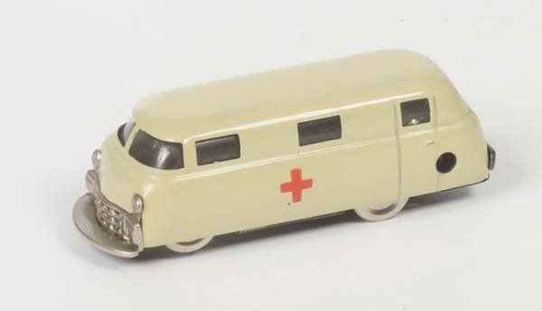 Schuco: Schuco, Mirako Bus, US Z. Germ., tin, cw ok, min. paint d. on bottom, otherwise good