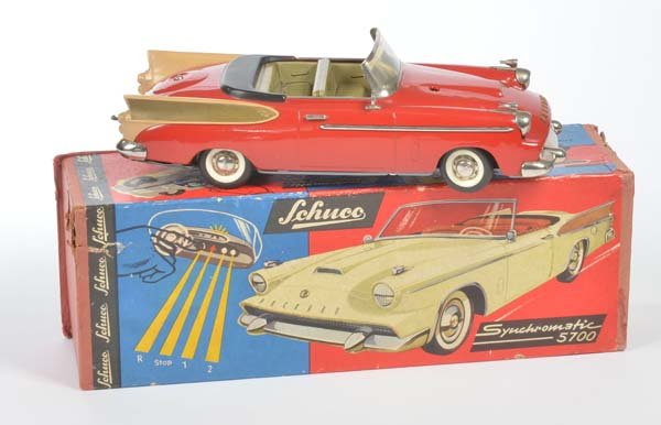 Schuco: Schuco, Syncromatic, W.-Germ., tin, function ok, min. paint d. on bottom, box C 2-, C 1-