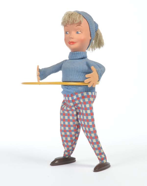 Schuco: Schuco, Hula Girl, W.-Germ., cw defective, ring glued, otherwise very good condition