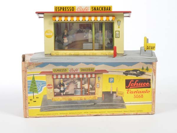 Schuco: Schuco, Varianto Snackbar, W.-Germ., mixed construction, min. paint d., box C 1-2, bottom ripped