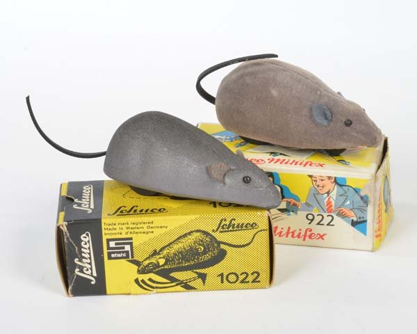 Schuco: Schuco, 2 Mice, US Z. Germany, cw ok, box C 2/ 2-, C 1