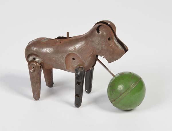 Schuco: Schuco, Dog, Germany pw, tin, cw not checked, paint d., rust d., prototype