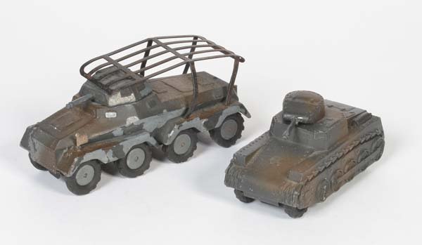 Marklin, 2 Panzer: Marklin, 2 Tanks, Germany pw, diecast, part. paint d., C 2+/2-