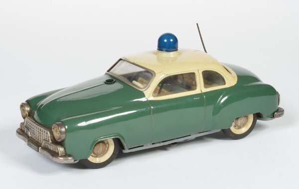 Schuco, Alarm Car 5340: Schuco, Alarm Car 5340, W.-Germany, tin, cw ok, paint d., C 2-