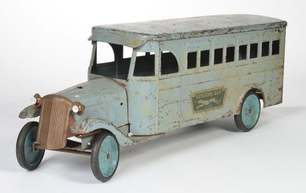 Keystone Bus: Keystone bus, USA, tin, paint d., no drive, steering ?, C 3