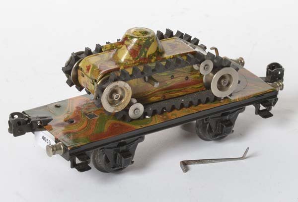 Marklin, Transport mit Panzer: Marklin, Transport with Tank, Germany pw, gauge 0, tin, C 1-