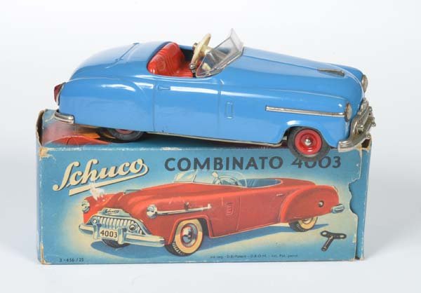 Schuco, Combinato: Schuco, Combinato, W.-Germany, tin, cw + funct. ok, min. paint d., box C 2+, C 1-