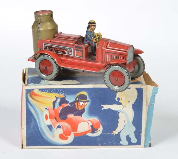 Arnold, Feuerwehr: Arnold, Fire Engine, US Z. Germany, tin, cw ok, min. paint d., box C 2, C 2+