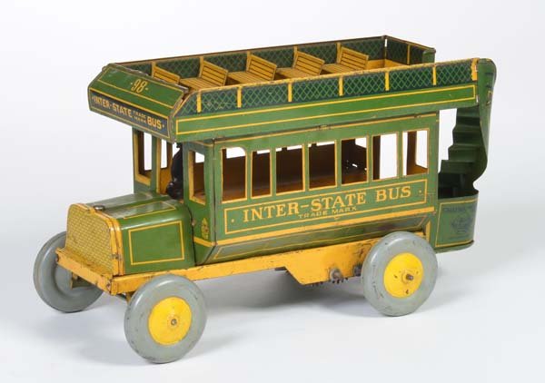 Strauss, Inter State Bus: Strauss, Inter State Bus, USA, tin, cw defective, paint d., C 2-